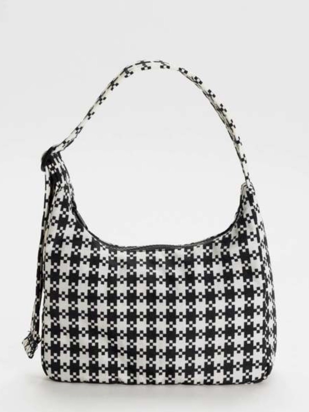 🐼 Baggu digital pixle gingham nylon mini shoulder bag